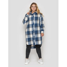 Сорочка подовжена тепла Карла джинс Сорочка подовжена тепла Карла джинс