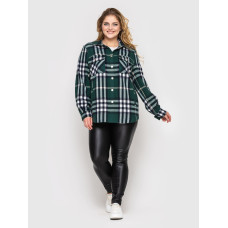 Сорочка тепла у клітку Слава темно-зелена Сорочка тепла у клітку Слава темно-зелена
