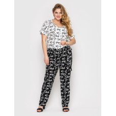 Комбінезон літній Амазонка чорно-білий Комбінезон літній Амазонка чорно-білий