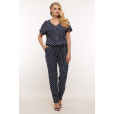 Комбінезон літній Амазонка синій горох Комбінезон літній Амазонка синій горох