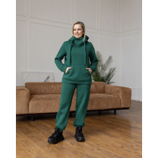 Костюм спортивный на флисе Муза изумруд