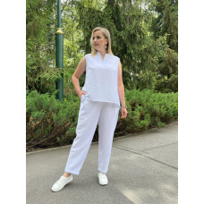 Костюм брючный Денди белый Костюм брючный Денди белый