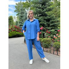 Костюм брючный Мартин василек Костюм брючный Мартин василек