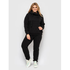 Костюм спортивний на флісі Аврора чорний