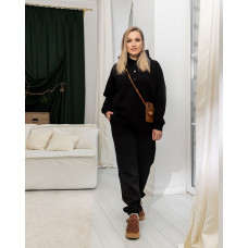 Спортивный костюм на флисе Рим черный