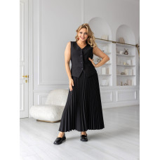 Юбка плисированная Вэнди черная Юбка плисированная Вэнди черная