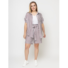 Костюм Ізабелла пудра смуга