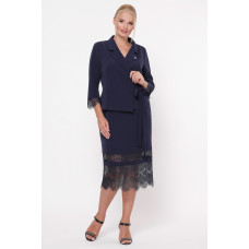 Костюм спідничний Едіта синій