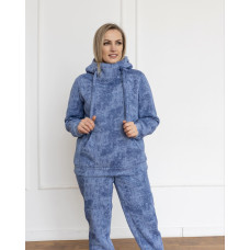 Костюм спортивный на флисе Аврора джинс тай дай