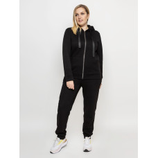 Костюм спортивний на флісі Алія чорний