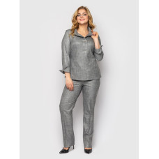 Костюм брючный Фурор серебро