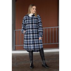 Сорочка подовжена тепла Карла денім