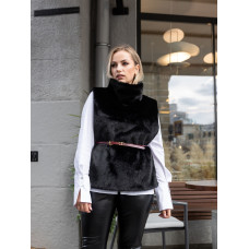 Манишка-жилет из эко-меха