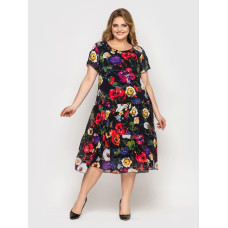 Сукня Катаїс чорне квіти Сукня Катаїс чорне квіти