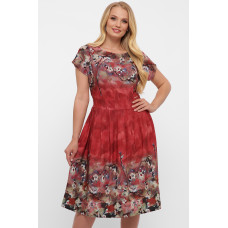 Сукня Лорен акварель бордо Сукня Лорен акварель бордо