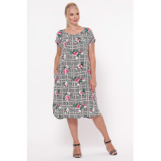 Платье летнее женское Палитра клетка
