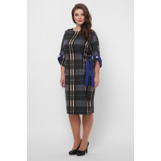 Офісна сукня Джулія електрик клітинка Офісна сукня Джулія електрик клітинка