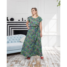 Платье длинное Есения зеленое Платье длинное Есения зеленое
