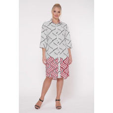 Сукня-сорочка Саті ф'южн Червоний Сукня-сорочка Саті ф'южн Червоний