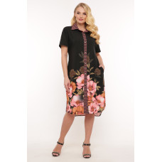 Сукня-сорочка Саті квіти Сукня-сорочка Саті квіти