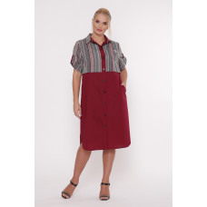 Сукня-сорочка Лана бордо