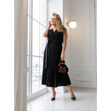 Платье Грейс черное короткий рукав Платье Грейс черное короткий рукав