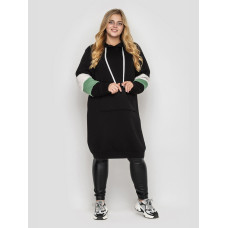 Сукня на флісі Габріелла чорний/яблуко Сукня на флісі Габріелла чорний/яблуко