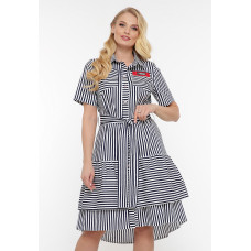 Літнє плаття Кет синя смужка Літнє плаття Кет синя смужка