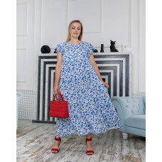 Сарафан длинный Прима голубое