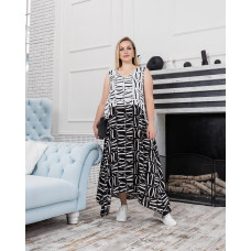 Платье женское Роксана газета черная Платье женское Роксана газета черная