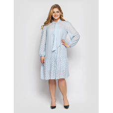 Сукня з довгим рукавом Ера блакитна