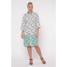 Сукня-сорочка Саті ф'южн Зелений Сукня-сорочка Саті ф'южн Зелений