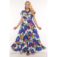 Сукня Альона електрик квіти
