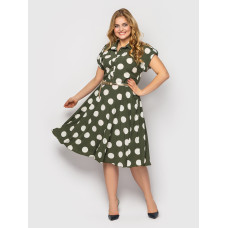 Сукня Альміра оливка горох