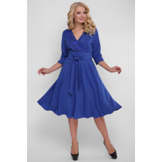 Розкльошена сукня Паула електрик