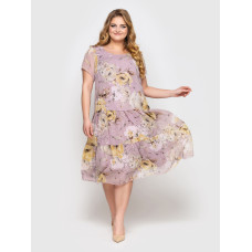 Сукня Катаїс пудра квіти Сукня Катаїс пудра квіти