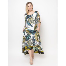 Сукня Тропікана хакі принт Сукня Тропікана хакі принт