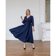 Платье Грейс cинее рукав 3/4 Платье Грейс cинее рукав 3/4