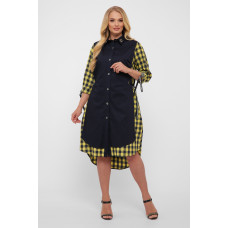 Сукня Євгенія гірчиця Клітина