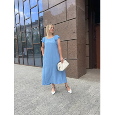 Сарафан летний Мару голубой