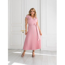 Платье Грейс пудра короткий рукав Платье Грейс пудра короткий рукав