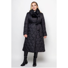 Плащ стьобаний Холлі чорний