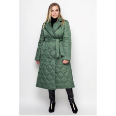 Плащ стьобаний Анжеліка зелений