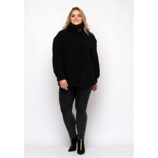 Куртка коротка Енджі екомех чорна Куртка коротка Енджі екомех чорна