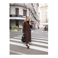 Пальто зимнее Даяна шоколад