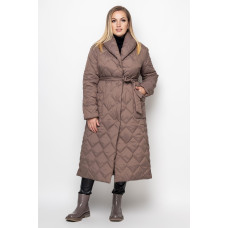 Плащ стьобаний Селена мокко