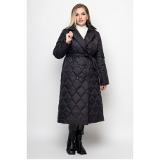 Плащ стьобаний Анжеліка чорний