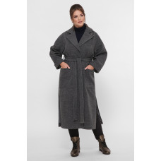 Пальто жіноче вільного стилю Олеся сіре Пальто жіноче вільного стилю Олеся сіре