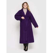 Жіноче пальто вільного стилю Алеся фіолет