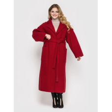 Пальто жіноче вільного стилю Алеся бордове Пальто жіноче вільного стилю Алеся бордове